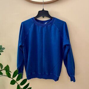 Jungmaven Bonfire Raglan Sweatshirt - Cobalt Blue - Size XS